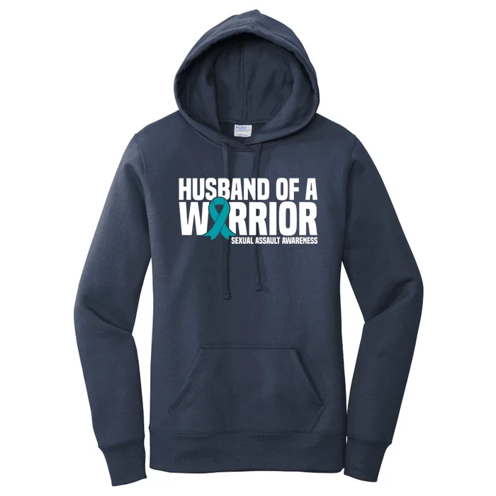 Husband Of A Warrior Sexual Assault Awareness Great Gift Women's Pullover Hoodie