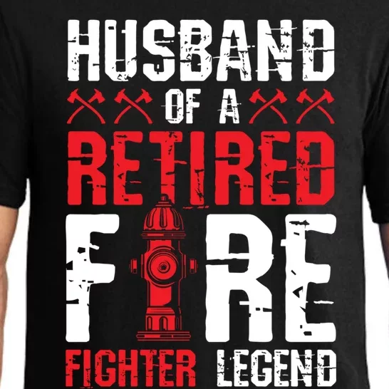 Husband Of A Retired Firefighter Legend Gift Pajama Set