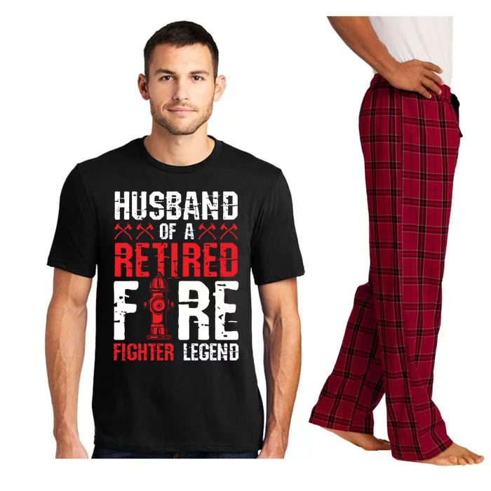 Husband Of A Retired Firefighter Legend Gift Pajama Set