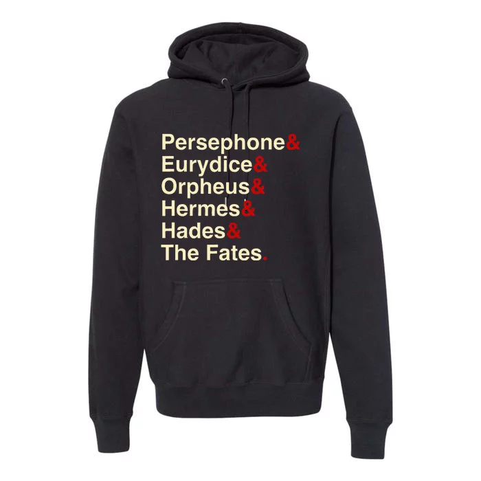 Hades Orpheus And Eurydice Musical Theatre Premium Hoodie