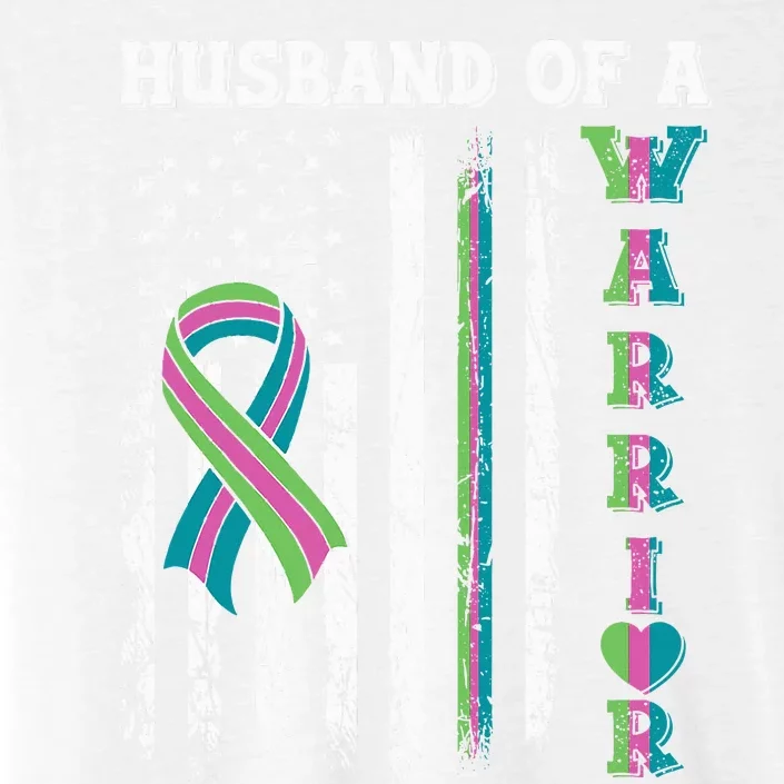 Husband Of A Warrior Metastatic Breast Cancer USA Flag ChromaSoft Performance T-Shirt