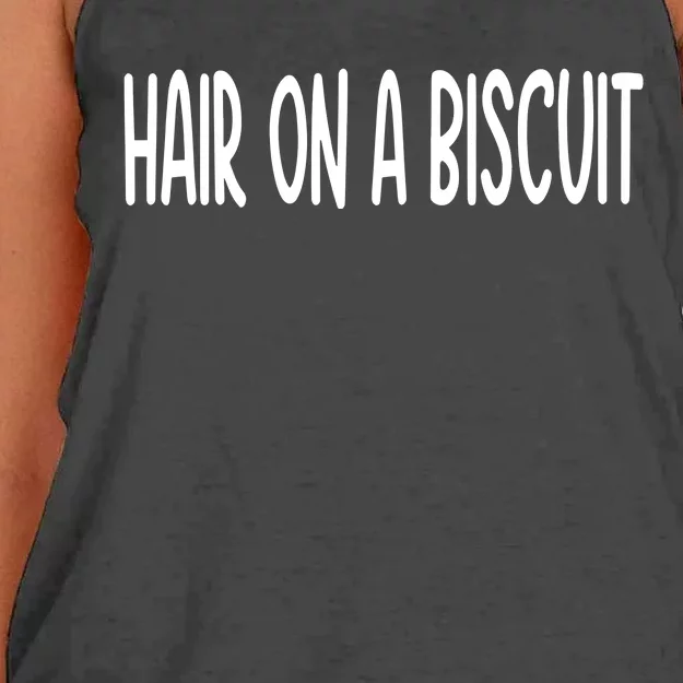 Hair On A Biscuit Women's Knotted Racerback Tank