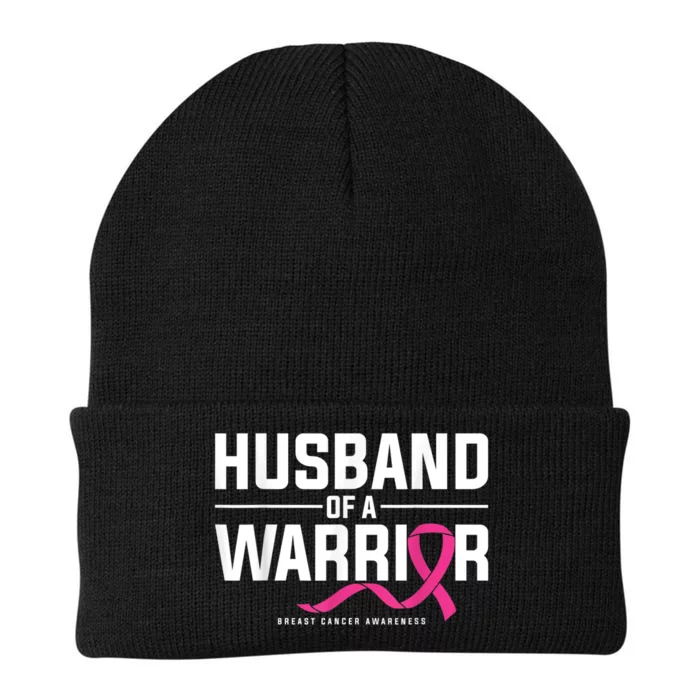 Husband Of A Warrior Breast Cancer Awareness Knit Cap Winter Beanie