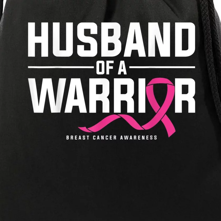 Husband Of A Warrior Breast Cancer Awareness Drawstring Bag