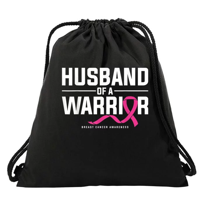 Husband Of A Warrior Breast Cancer Awareness Drawstring Bag