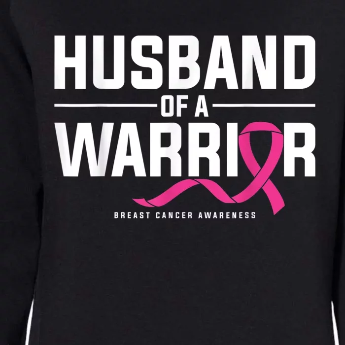 Husband Of A Warrior Breast Cancer Awareness Womens California Wash Sweatshirt