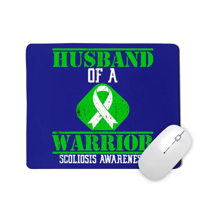 Husband Of A Scoliosis Warrior Vintage Scoliosis Awareness Gift Mousepad