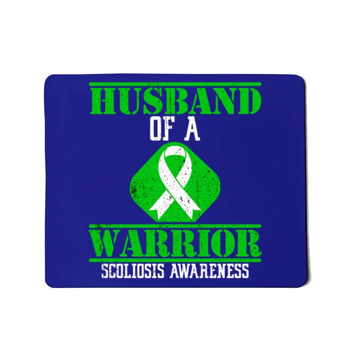 Husband Of A Scoliosis Warrior Vintage Scoliosis Awareness Gift Mousepad