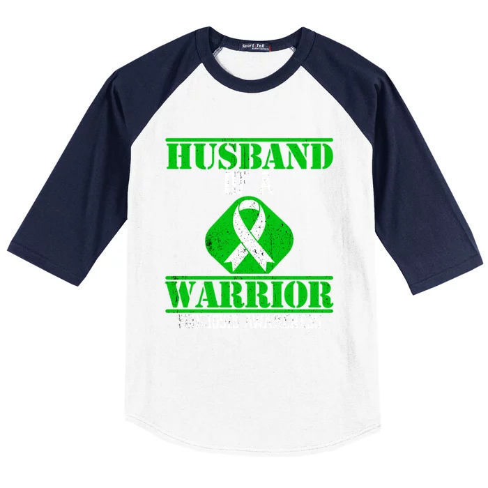 Husband Of A Scoliosis Warrior Vintage Scoliosis Awareness Gift Baseball Sleeve Shirt