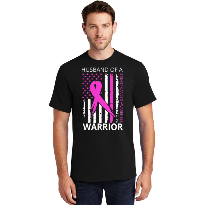 Husband Of A Warrior Breast Cancer Awareness Tall T-Shirt