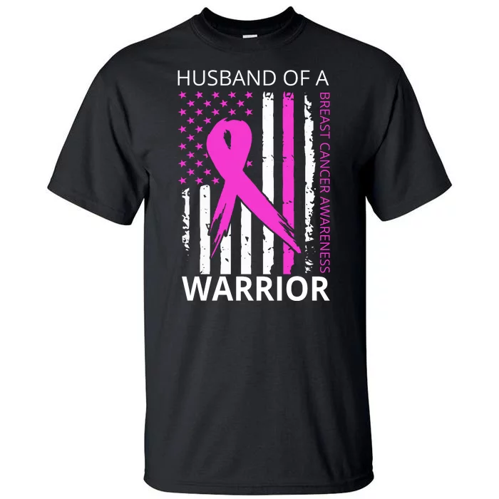 Husband Of A Warrior Breast Cancer Awareness Tall T-Shirt