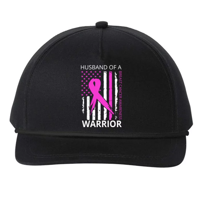 Husband Of A Warrior Breast Cancer Awareness Snapback Five-Panel Rope Hat