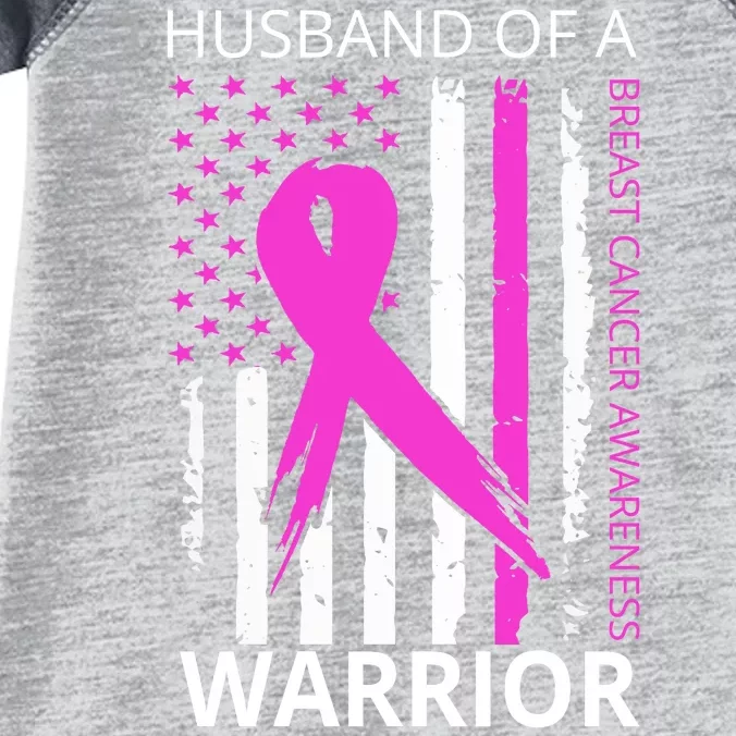 Husband Of A Warrior Breast Cancer Awareness Infant Baby Jersey Bodysuit