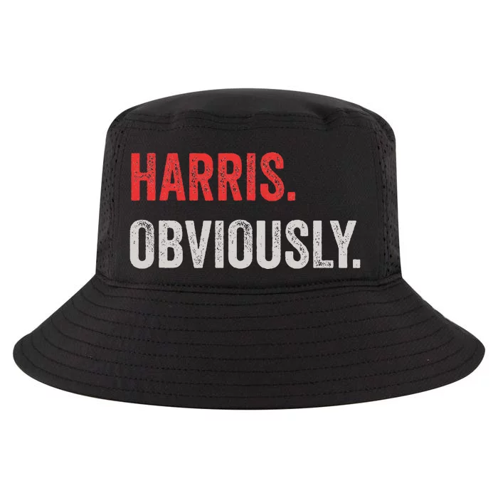 Harris. Obviously. A Vote For 2024 President Kamala Harris Cool Comfort Performance Bucket Hat