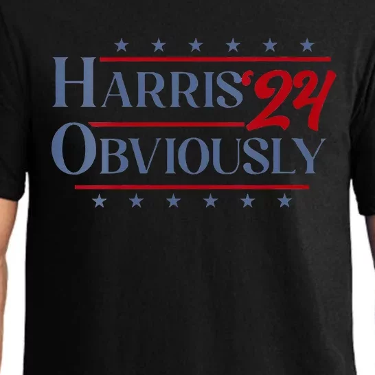 Harris. Obviously. A Vote For 2024 President Kamala Harris Pajama Set