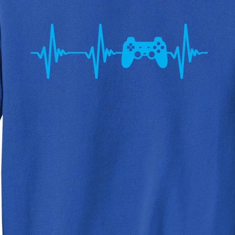 Heartbeat Of A Gamer Gift Gaming Funny Gift Gamer Gift Tall Sweatshirt