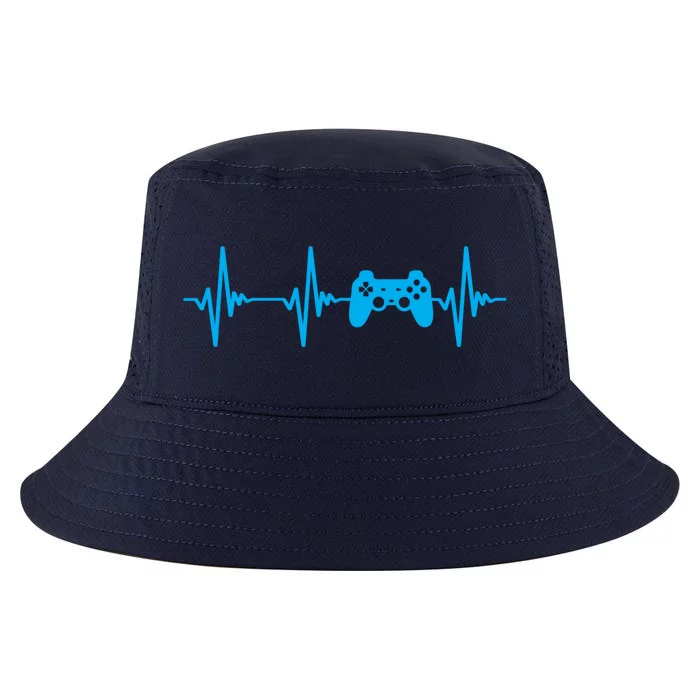 Heartbeat Of A Gamer Gift Gaming Funny Gift Gamer Gift Cool Comfort Performance Bucket Hat