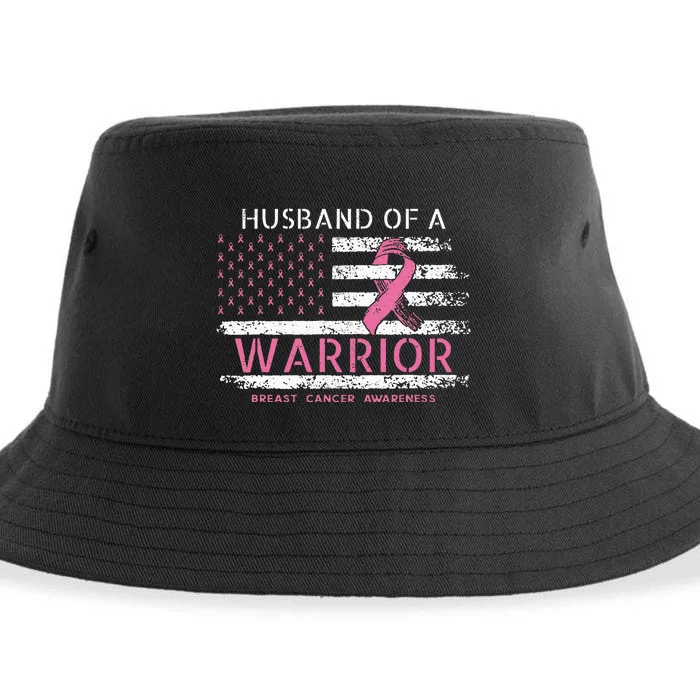 Husband Of A Warrior Breast Cancer Awareness Sustainable Bucket Hat