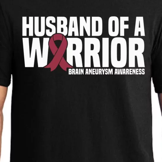 Husband Of A Warrior Brain Aneurysm Awareness Cool Gift Pajama Set