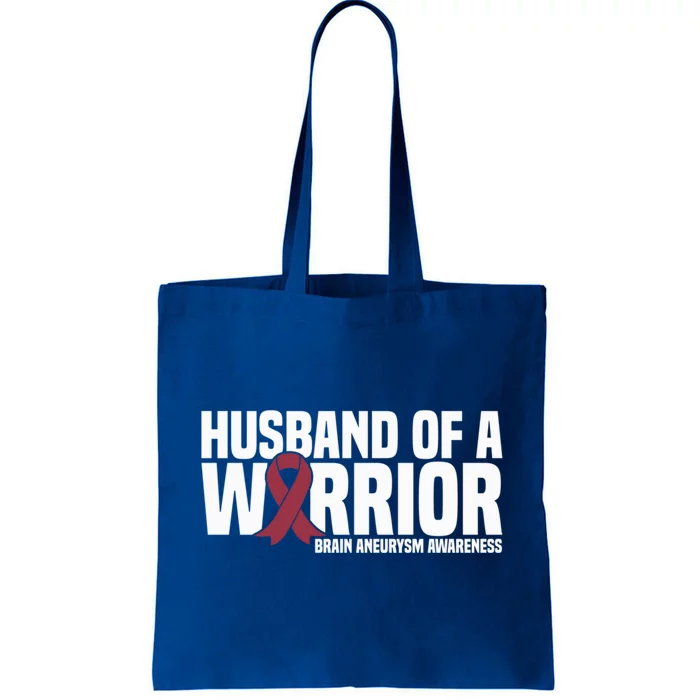 Husband Of A Warrior Brain Aneurysm Awareness Cool Gift Tote Bag