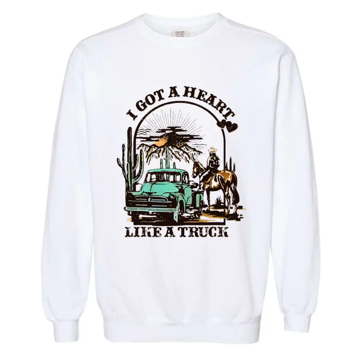 Heart of a Cowboy Western Country Music Vibes Garment-Dyed Sweatshirt