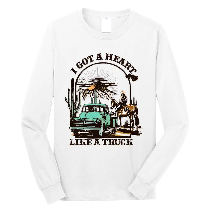 Heart of a Cowboy Western Country Music Vibes Long Sleeve Shirt