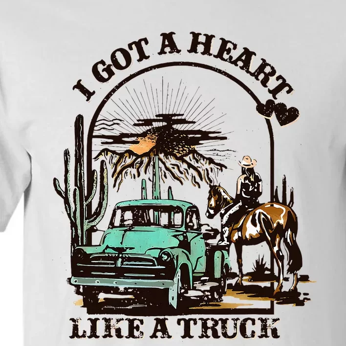 Heart of a Cowboy Western Country Music Vibes Tall T-Shirt