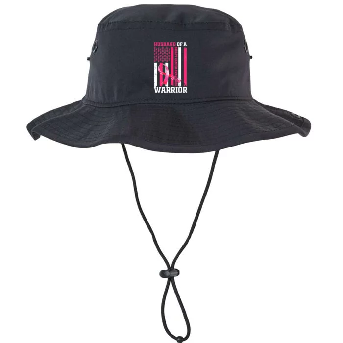 Husband Of A Warrior Pink Ribbon Breast Cancer Awareness Legacy Cool Fit Booney Bucket Hat