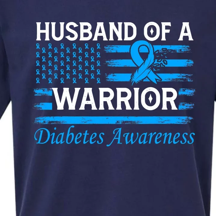 Husband of a warrior diabetes awareness Sueded Cloud Jersey T-Shirt