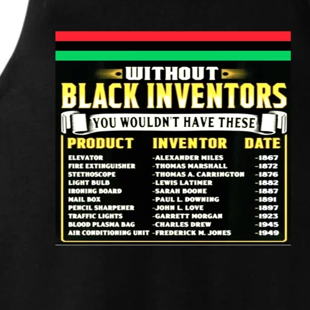 History Of Black Inventors Black History Month Gift 2a1 Great Gift Ladies Tri-Blend Wicking Tank