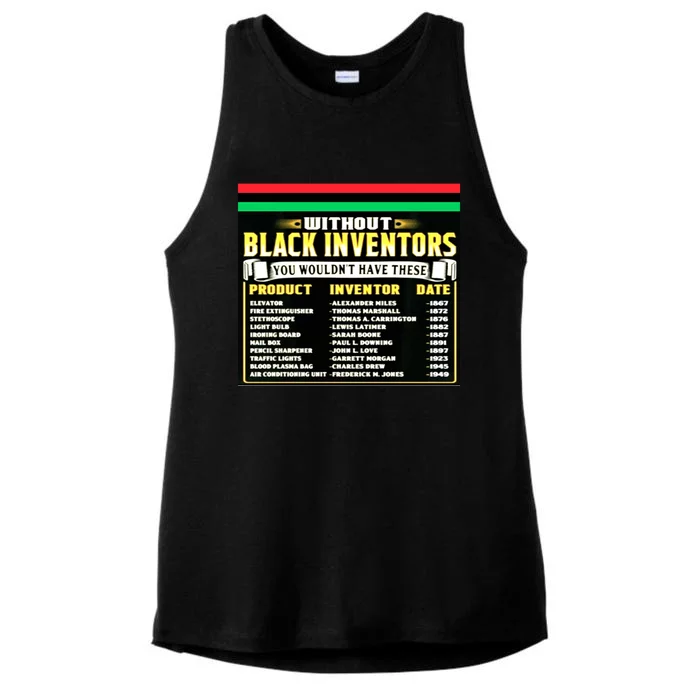 History Of Black Inventors Black History Month Gift 2a1 Great Gift Ladies Tri-Blend Wicking Tank