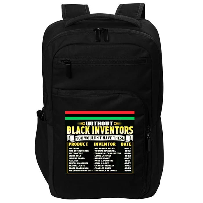 History Of Black Inventors Black History Month Gift 2a1 Great Gift Impact Tech Backpack