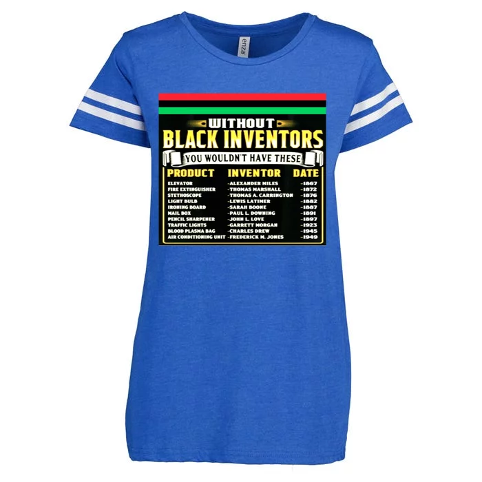 History Of Black Inventors Black History Month Gift 2a1 Great Gift Enza Ladies Jersey Football T-Shirt