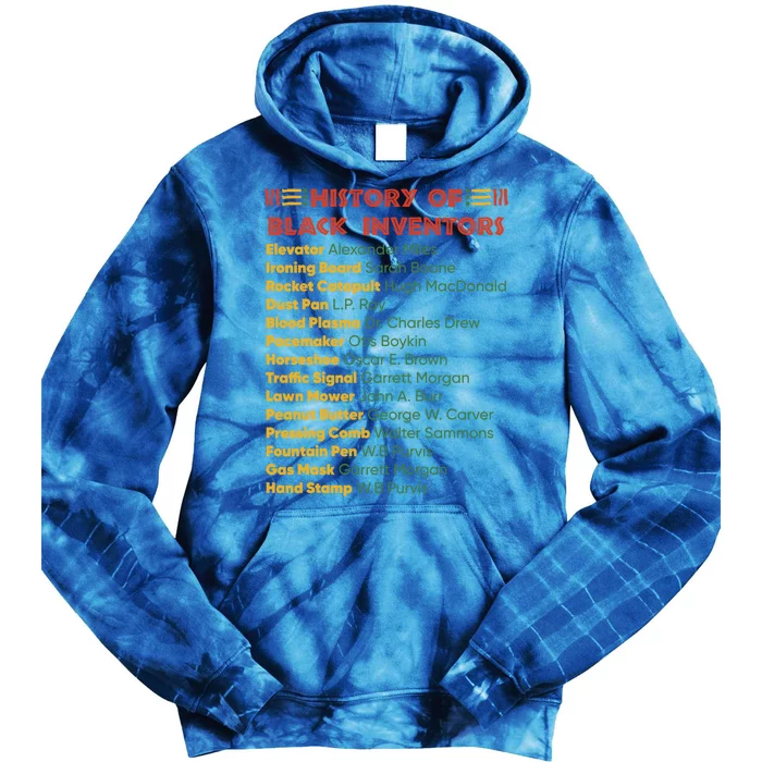 History Of Black Inventors Black History Gift Tie Dye Hoodie