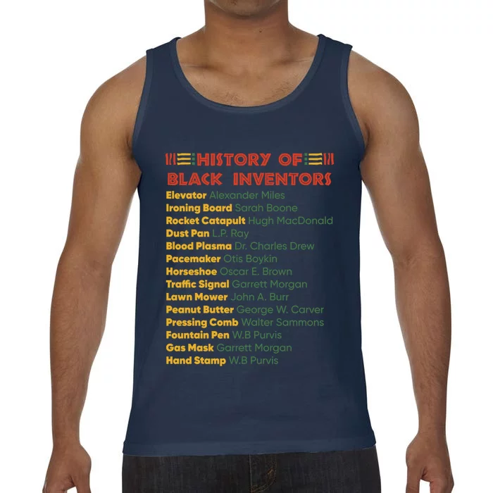 History Of Black Inventors Black History Gift Comfort Colors® Tank Top