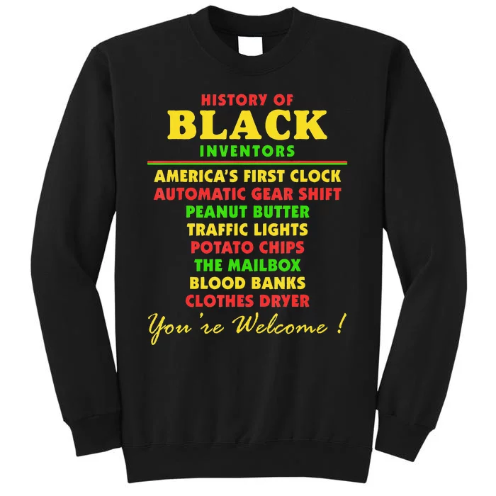 History Of Black Inventors Black Educators History Month Tall Sweatshirt