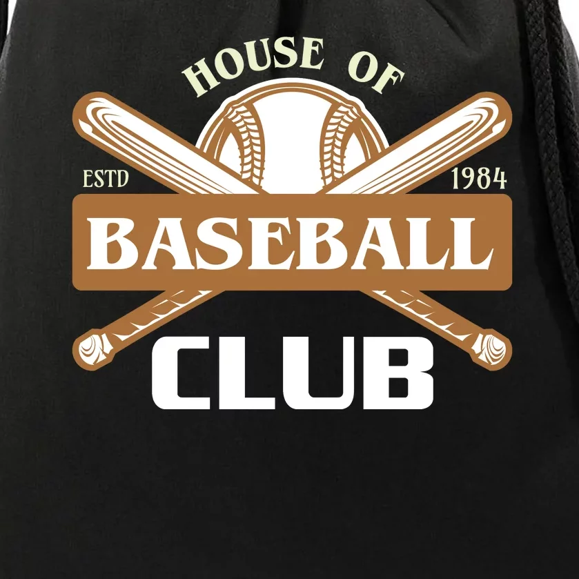 House Of Baseball Club Drawstring Bag