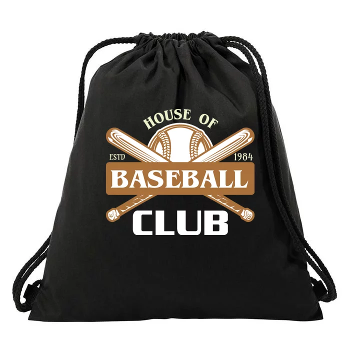 House Of Baseball Club Drawstring Bag