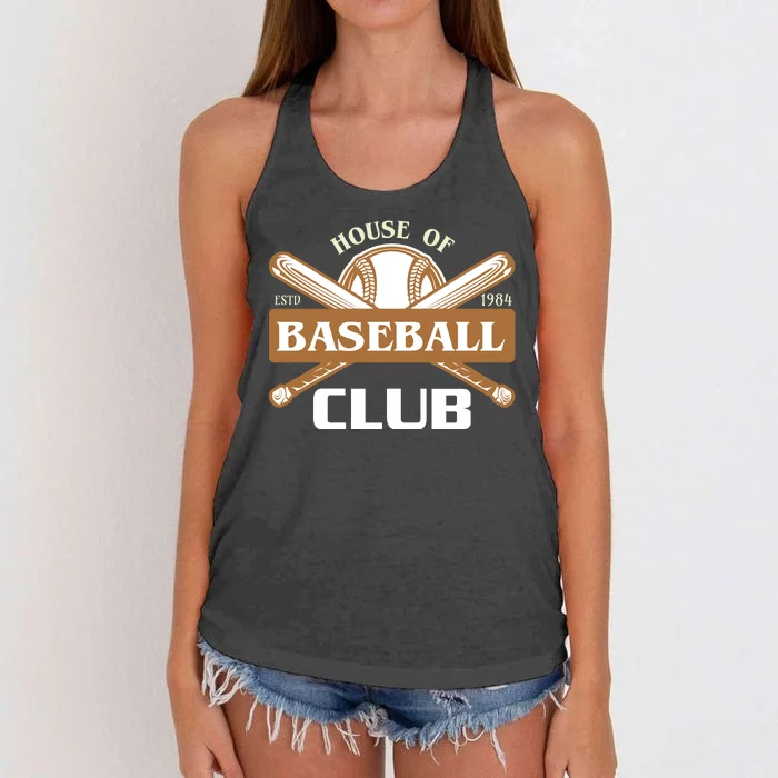 House Of Baseball Club Women's Knotted Racerback Tank