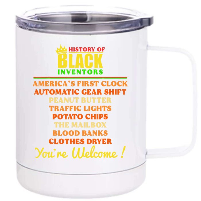 History Of Black Inventors BHM African Pride Front & Back 12oz Stainless Steel Tumbler Cup