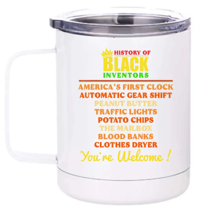 History Of Black Inventors BHM African Pride Front & Back 12oz Stainless Steel Tumbler Cup