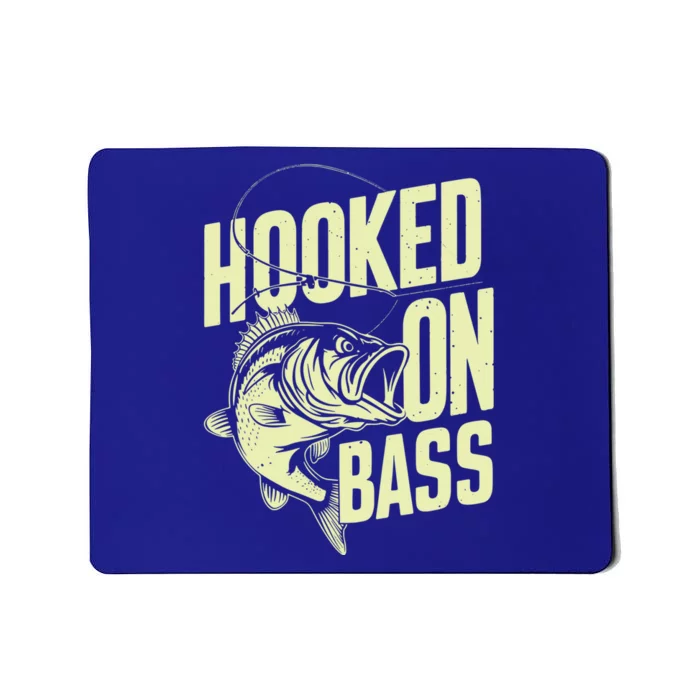 Hooked On Bass Fishing Cute Gift Mousepad