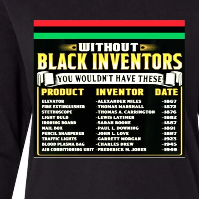 History Of Black Inventors Black History Month Meaningful Gift 2a1 Great Gift Womens Cotton Relaxed Long Sleeve T-Shirt