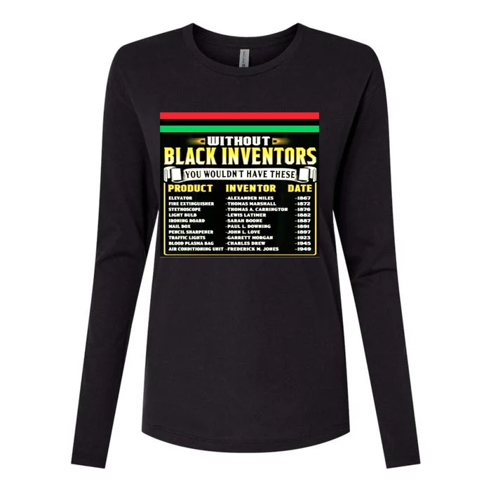 History Of Black Inventors Black History Month Meaningful Gift 2a1 Great Gift Womens Cotton Relaxed Long Sleeve T-Shirt