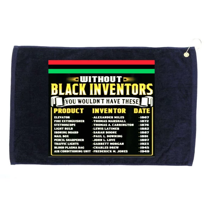 History Of Black Inventors Black History Month Meaningful Gift 2a1 Great Gift Grommeted Golf Towel