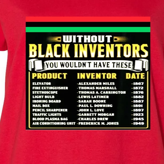 History Of Black Inventors Black History Month Meaningful Gift 2a1 Great Gift Women's Plus Size T-Shirt