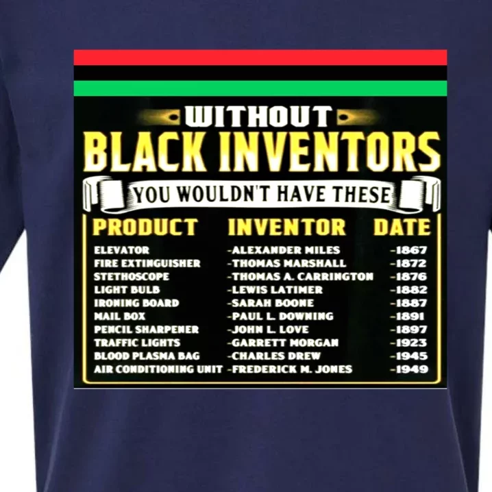 History Of Black Inventors Black History Month Meaningful Gift 2a1 Great Gift Sueded Cloud Jersey T-Shirt