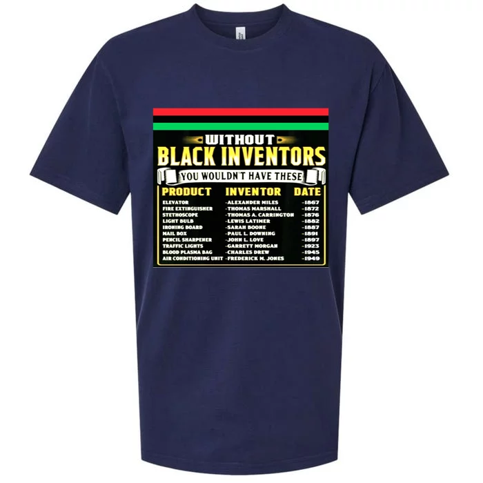 History Of Black Inventors Black History Month Meaningful Gift 2a1 Great Gift Sueded Cloud Jersey T-Shirt