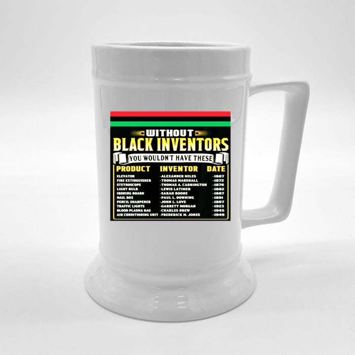 History Of Black Inventors Black History Month Meaningful Gift 2a1 Great Gift Front & Back Beer Stein