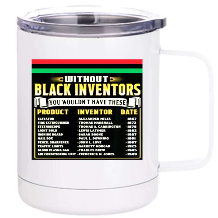 History Of Black Inventors Black History Month Meaningful Gift 2a1 Great Gift Front & Back 12oz Stainless Steel Tumbler Cup